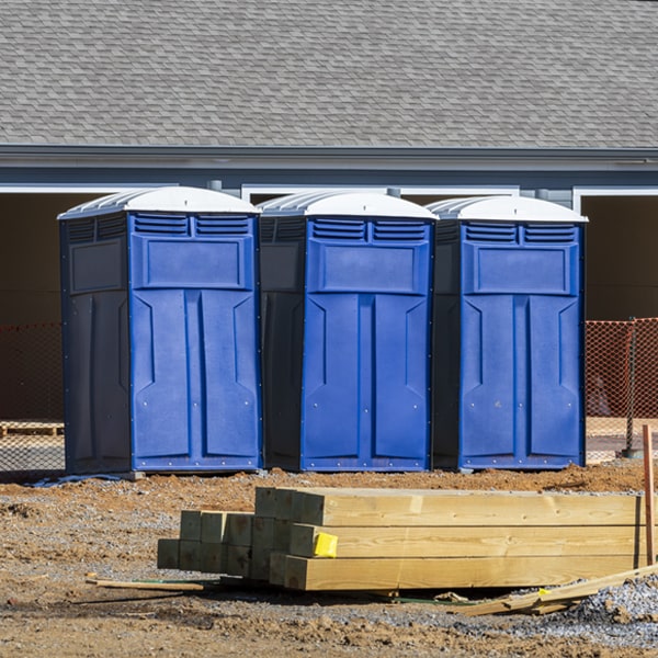 do you offer hand sanitizer dispensers inside the porta potties in Sabin